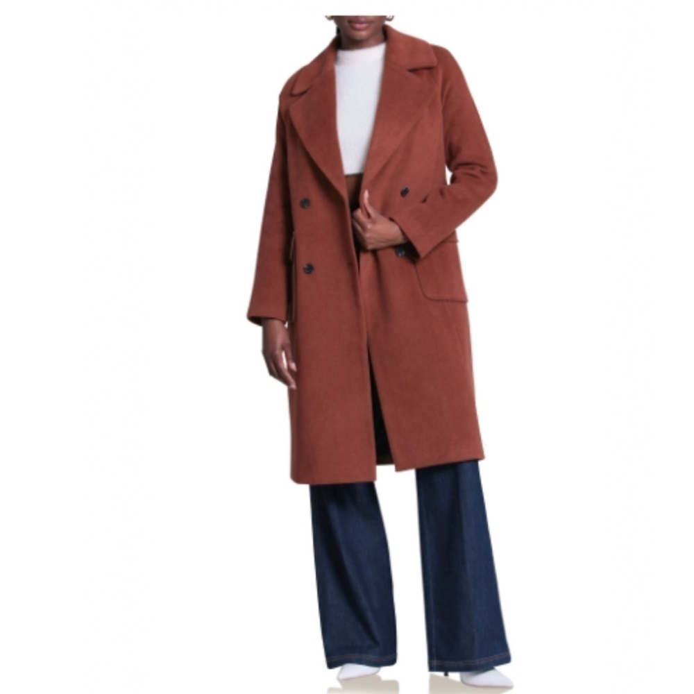 Avec Les Filles Double Breasted Coat
CINNAMON, Size Medium NWT
